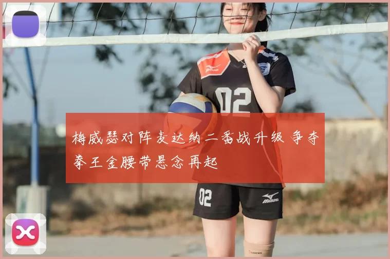 梅威瑟对阵麦达纳二番战升级 争夺拳王金腰带悬念再起