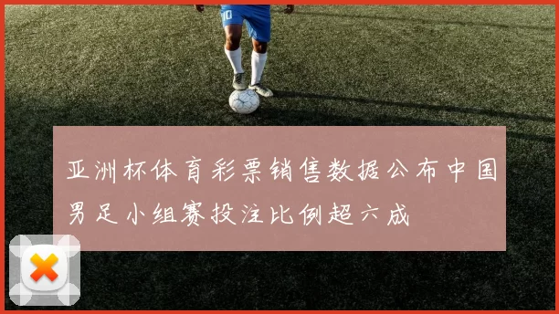 亚洲杯体育彩票销售数据公布中国男足小组赛投注比例超六成